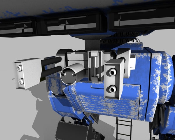 デスウォーカーメック（ブルー）3Dモデル
