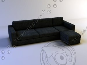 3d model sofa italian producer lester