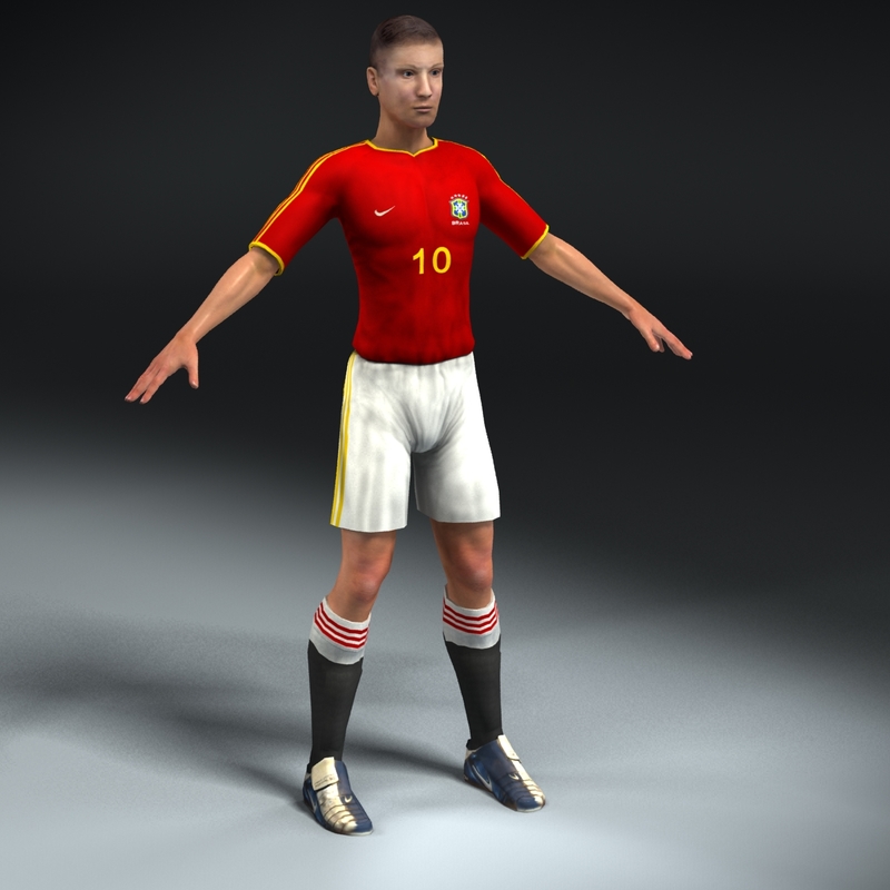 soccer player 3d model