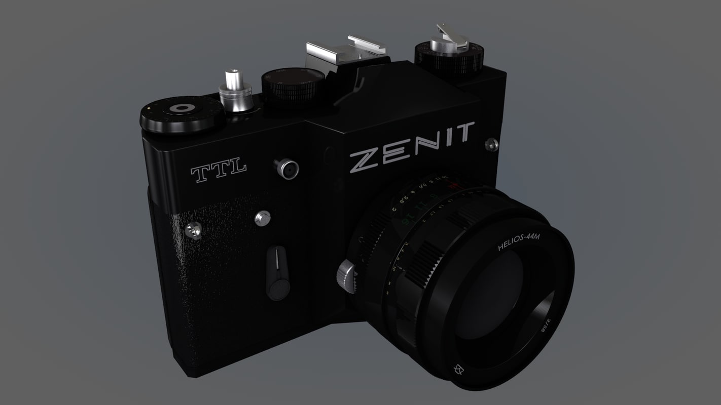 Зенит ttl. Зенит TTL 3d. Фотоаппарат Зенит 3д модель. Фотоаппарат Зенит д. 3d Zenit игла.