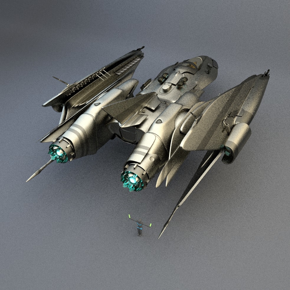 space-spaceship-3d-model