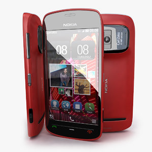 nokia 808 pureview red 3d 3ds