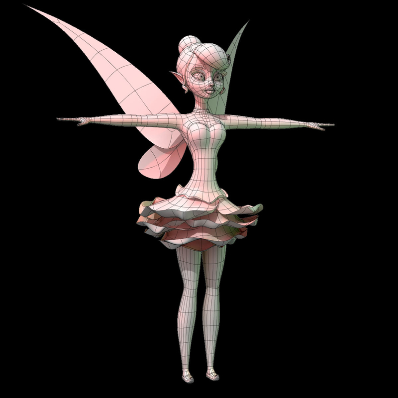 roses fairy 3d ma