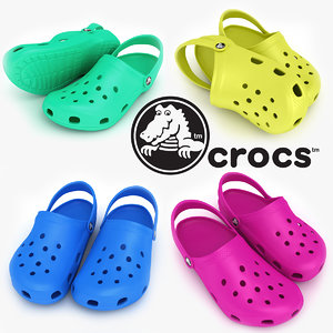 crocs shoes sandals clogs 3d 3ds