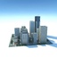3d model city big cityscape buildings