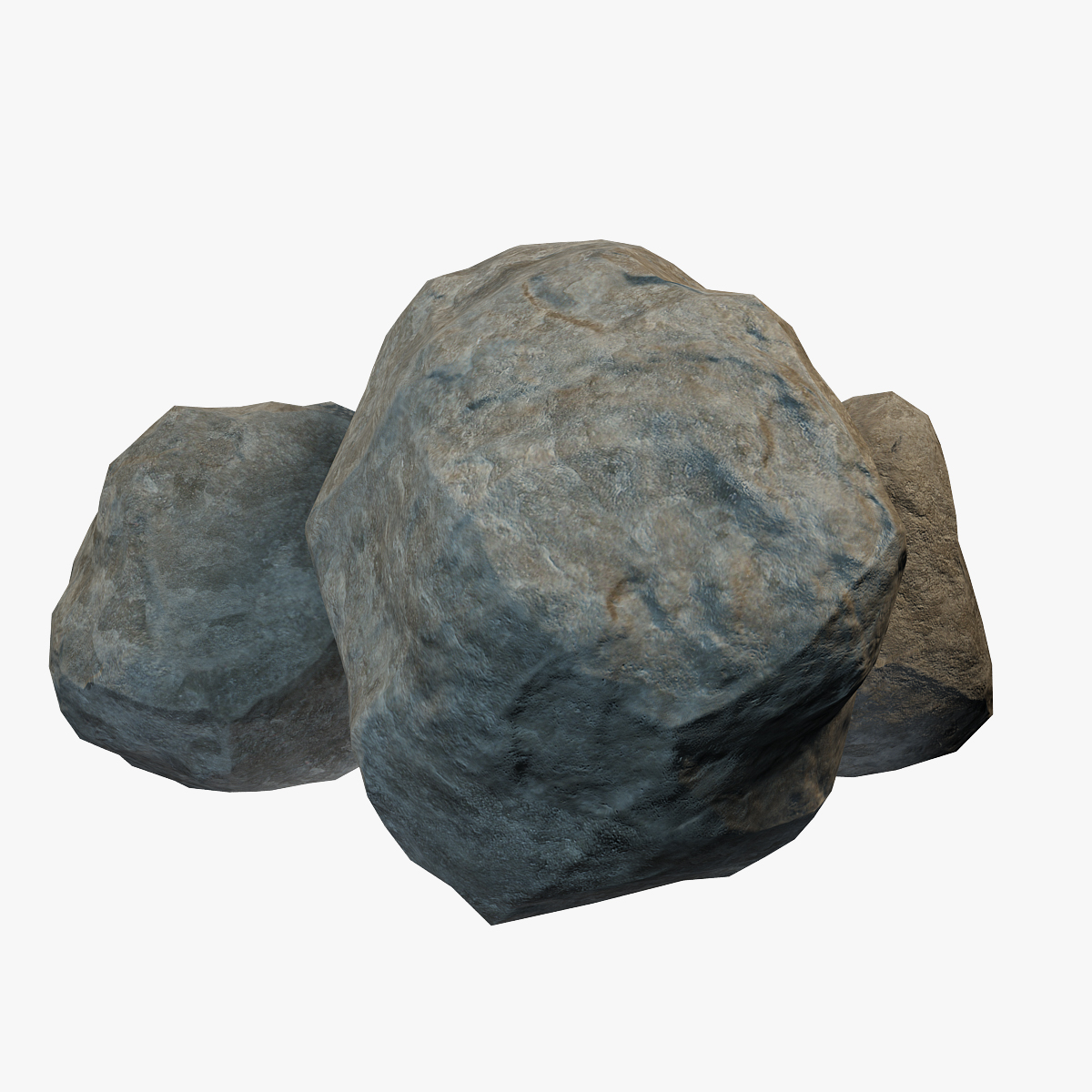 3d Model Pebble Boulder