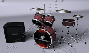 drum drums 3d model