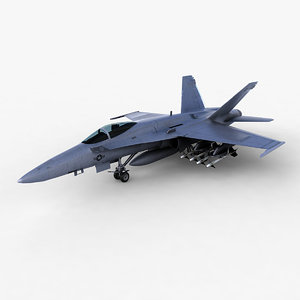 f a-18 fighter jet 3d max