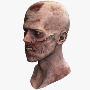 3d model of zombie head