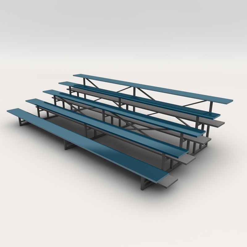bleachers 3d obj