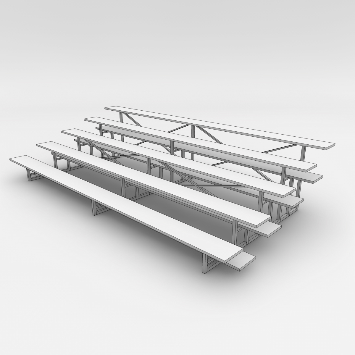 bleachers 02 3d model