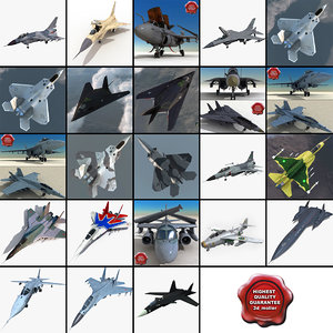 3d jet fighters 10 f 16 model