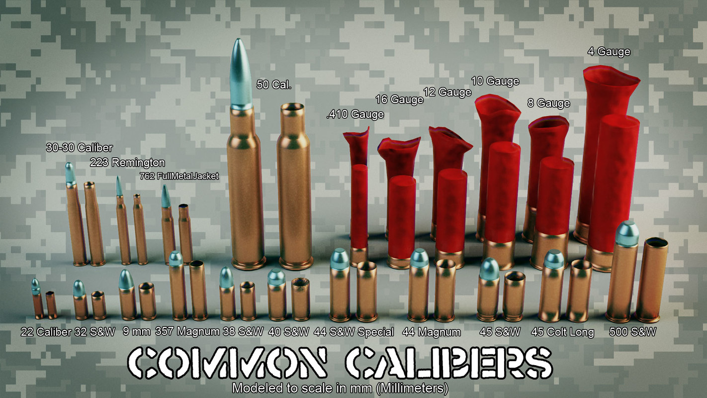 common calibers vfx 3d max