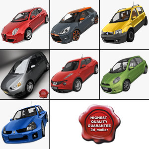 3ds max small cars 3