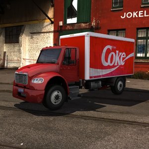 3d model fl-m2 delivery truck m2