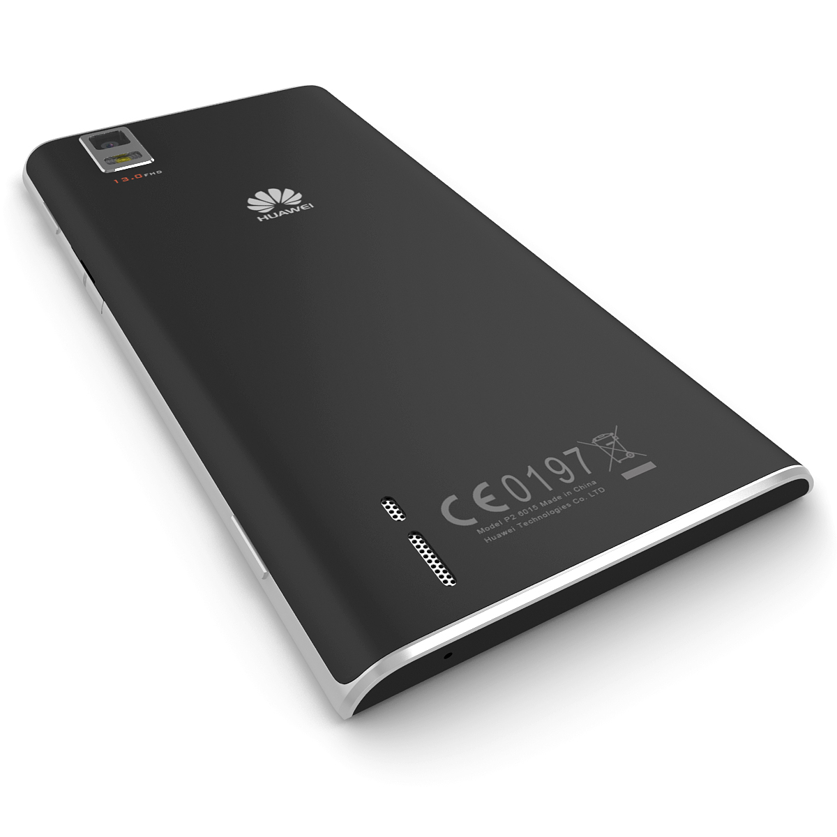 3d huawei ascend p2 black model