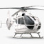 3d eurocopter ec 135 helicopter model