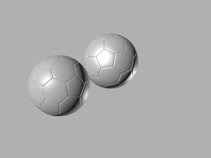 balon fútbol 3d max