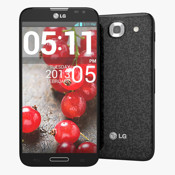 3d Model Lg Optimus G Pro E985 Smartfon Chernyj Turbosquid 747691