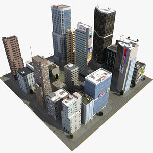 skyscraper city block max