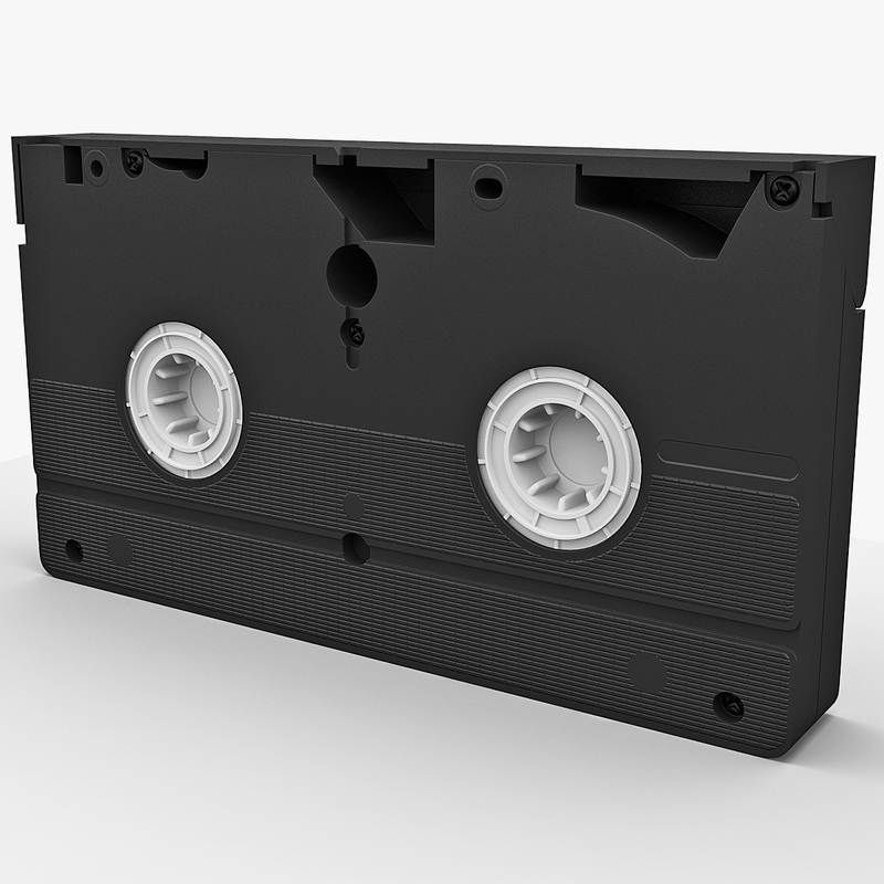 3d vhs cassette