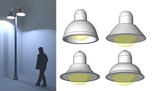 Light Post Set Double Mast