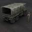 3d model m1083 mtv army truck