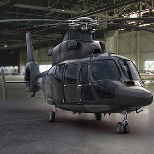 3d model eurocopter private black
