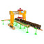 kids train toys set 3d model