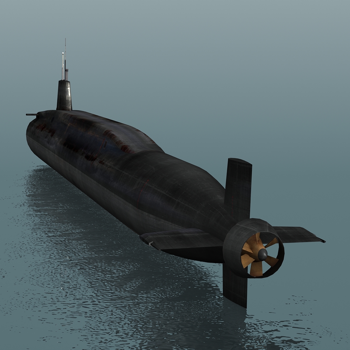 hms vigilant s30 submarine 3d max