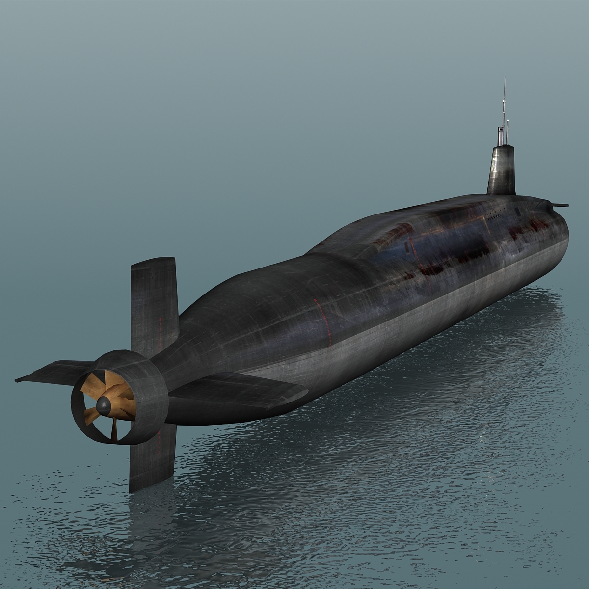 hms vigilant s30 submarine 3d max