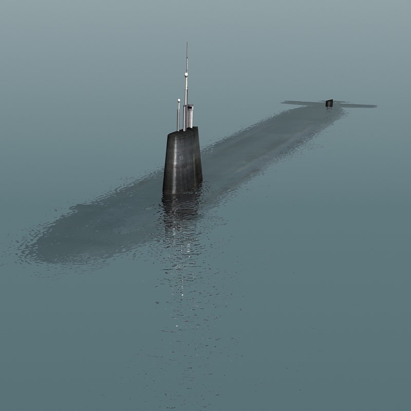 hms vigilant s30 submarine 3d max