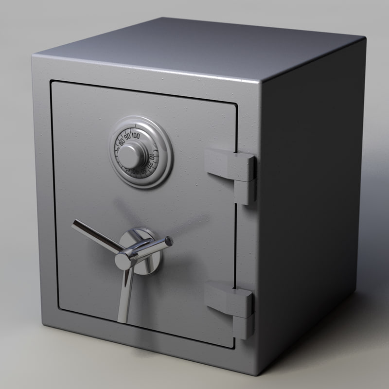 3d bank safe model