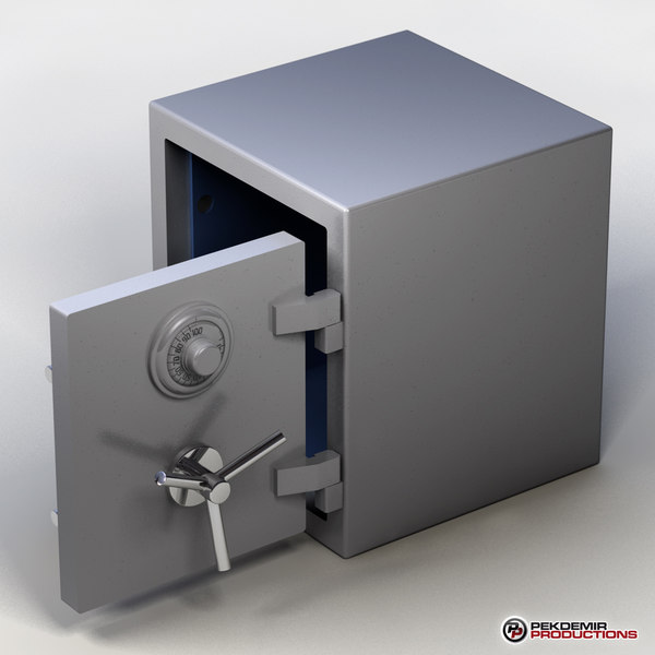 3d bank safe model