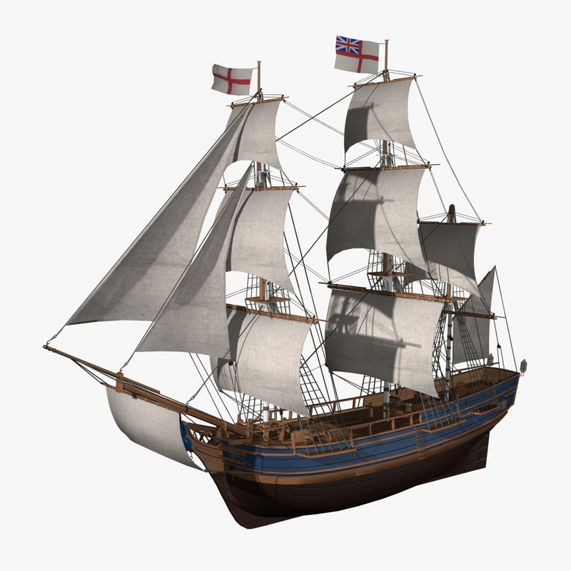 hms bounty 3d model