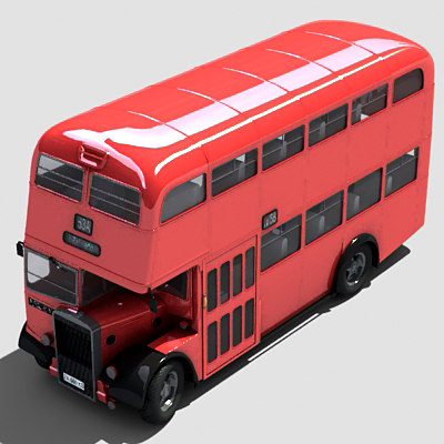 3d london bus