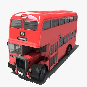 3d london bus
