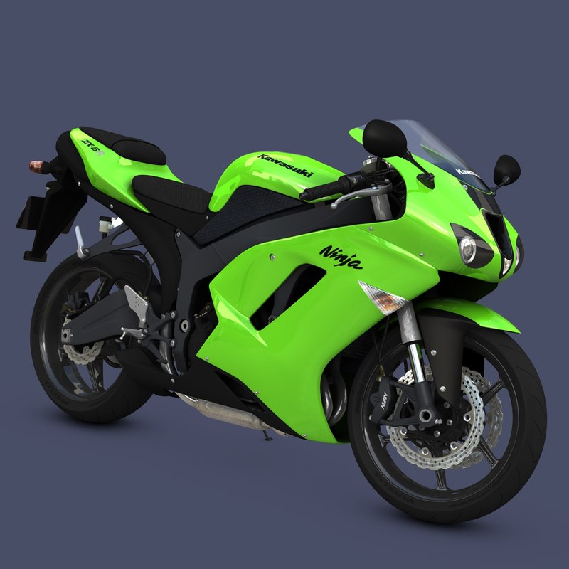 3d model  of kawasaki  ninja 