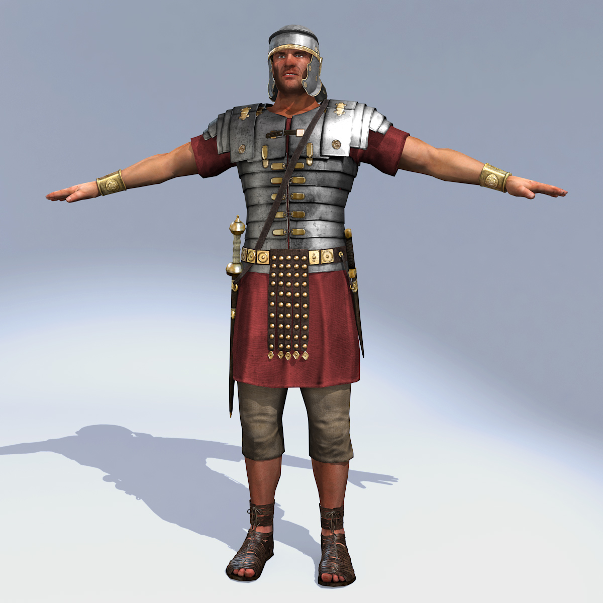 3d roman soldier