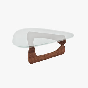 design isamu noguchi coffee table 3d model