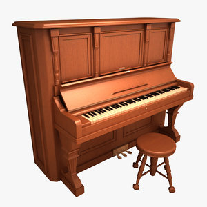 antique piano 3ds