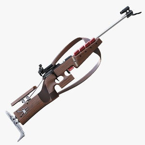 3dsmax biathlon rifle