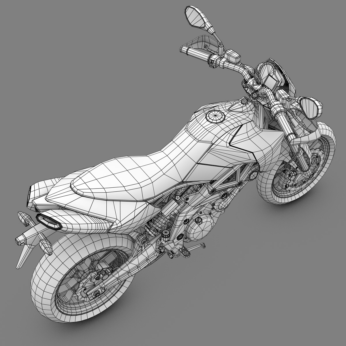 aprilia dorsoduro sm 750 supermoto摩托车3d模型