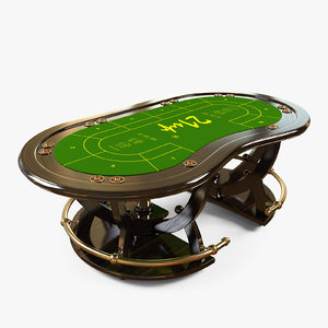 3d model poker table