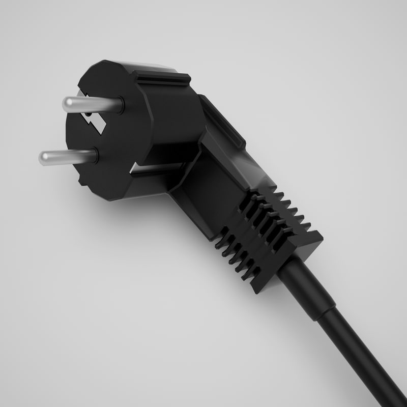 electric plug 3d max