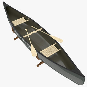 3d model canoe