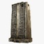 3ds sci fi futuristic ruined building