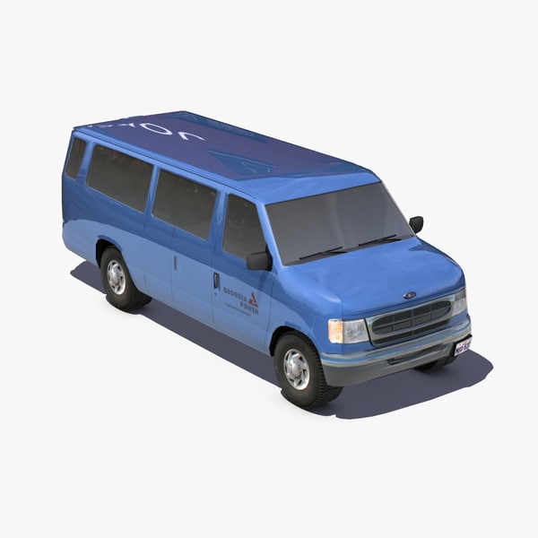 50 Van Bus 3d Model