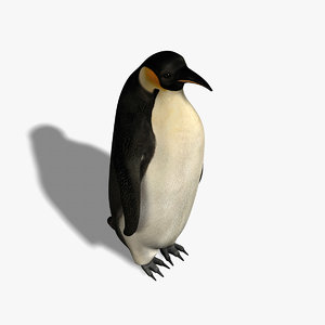 penguin emperor 3d fbx