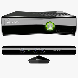 xbox 360 s kinect 3d model